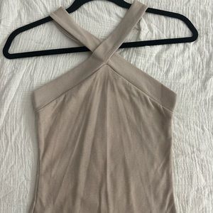 Cross Neck Halter bodysuit